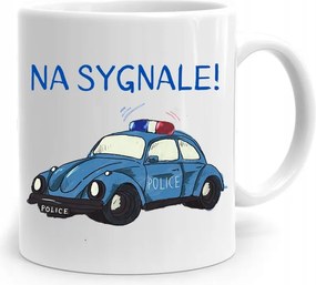 Rendőrnős Bögre A Jelzésen! fényképes nyomattal