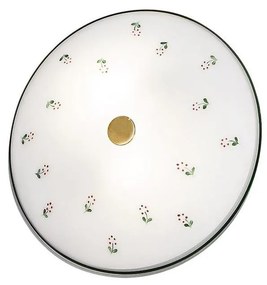 Kolarz 731.U12.4.70 - NONNA mennyezeti lámpatest 2xE14/60W/230V, Ø 32 cm, zöld/sárgaréz