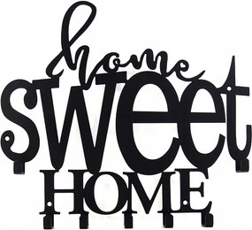 Kulcstartó Fali ruhaakasztó előszoba motívum Home Sweet Home