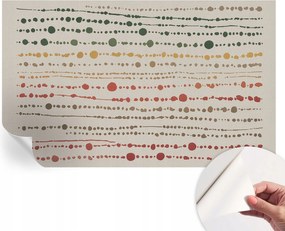 Öntapadós tapéta Divatos 3D fali ragasztóval Színes pöttyök 416x254 cm