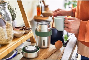 Ezüstszínű rozsdamentes acél ételtartó termosz 400 ml – Black + Blum