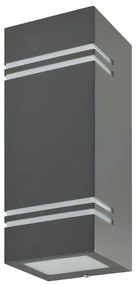 Kültéri fali lámpa QUAZAR7 2xGU10/11W/230V IP44 szürke