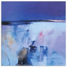 Gario Vászonkép Akvarell kék táj Méret: 60 x 60 cm