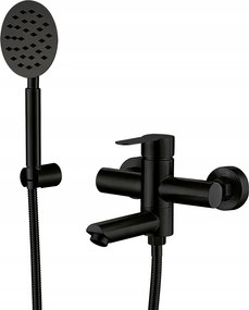 Wezer EKO3-09-BLACK Kádtöltő csaptelep zuhanyszettel