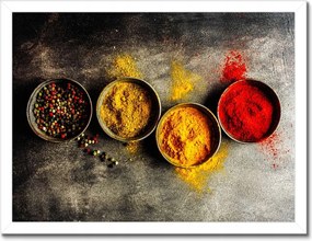 Poszterek keretben 40x30 Fűszerek a természetből Természet