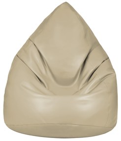 Mini babzsák bézs színű ökobőrből