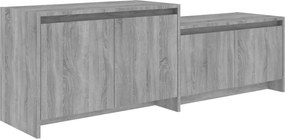vidaXL szürke sonoma szerelt fa TV-szekrény 146,5x35x50 cm