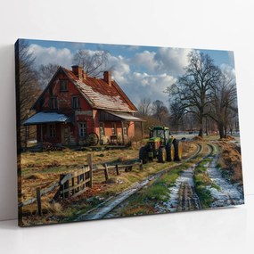 Vászonkép Tavaszi nap a Lengyel Falu ház konyha szoba 100x70