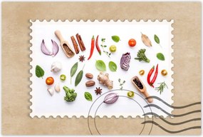 Poszter 90x60 Friss gyógynövények menta ánizs