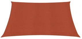 terrakotta HDPE napvitorla 160 g/m² 2,5 x 3 m