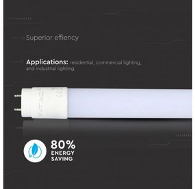 5 darab LED CSŐ 120 Cm Armatúrába T8, 18W 1700 Lumen G13 NANO PLAST Neon Cső Helyett