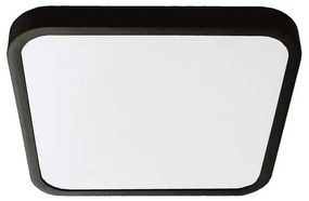 LED fürdőszobai mennyezeti lámpa LED/24W/230V IP44 4000K 29x29 cm fekete