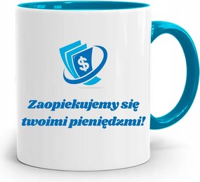 Bankárnak Kék Bögre Születésnapi Ajándék fényképes nyomtatással