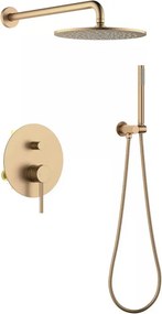 AREZZO design ASTRO falsík alatti zuhanycsaptelep szett, szálcsiszolt bronz
