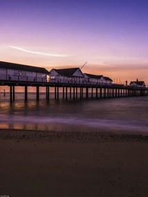 Poszter 30x40cm Móló napfelkeltekor, Assaf Frank