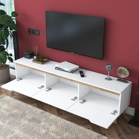 Dite White and Walnut TV-asztal