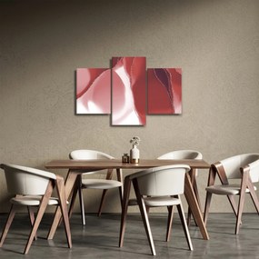 Kép - Piros absztrakt virág N⁰3 (90x60 cm)