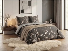 BLOSSOM szürke mikroszálas flanel ágyneműhuzat Ágyneműhuzat mérete: 70 x 90 cm | 140 x 200 cm