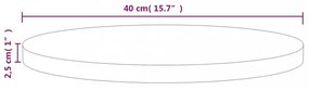 tömör fenyőfa asztallap Ø40 x 2,5 cm