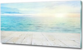 Fotó üvegkép Trópusi tengerpart 125x50