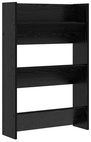 Cipőszekrény 2 pcs Fekete tölgy 60 x 18 x 90 cm Faanyag