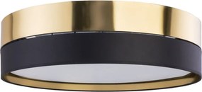 TK LIGHTING 4345 HILTON Ernyős Mennyezeti Lámpa Fekete, Arany E27 IP20