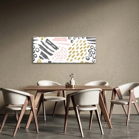 Kép - Absztrakt stroke-ok (120x50 cm)