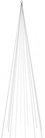karácsonyfa zászlórúdon 732 színes LED-del 500 cm
