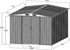 Ohio 10x8 kerti szerszámtároló ház