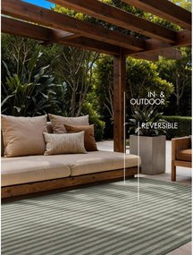 Zöld-krémszínű kültéri-beltéri szőnyeg 160x230 cm Haringey Linley – Ted Baker