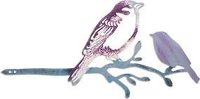 Bird fém kerti dísztárgy, 20×40 cm