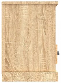 sonoma tölgy színű szerelt fa TV-szekrény 100x35x50 cm