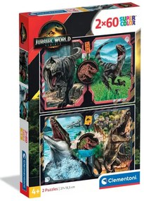 Jurassic World Danger Zone 2x60 db-os puzzle Clementoni