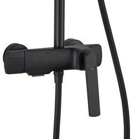 Zuhanyszett REA REBEL BLACK MATT