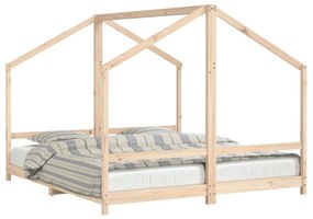 tömör fenyőfa gyerekágykeret 2 x (90 x 200) cm