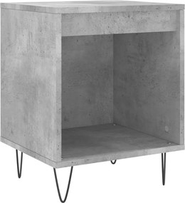 vidaXL betonszürke szerelt fa éjjeliszekrény 40x35x50 cm