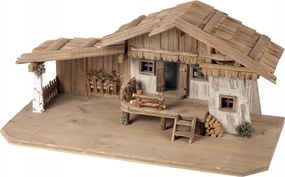 Karácsonyi betlehem 80x40x38cm fügéhez 11-18cm