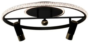 LED Dimmelhető mennyezeti lámpa LED/60W/230V 3000-6500K fekete + távirányítás