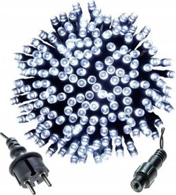 Karácsonyfa lámpák 300 Led Állandó fény 24m Hideg fehér IP44 Kültéri