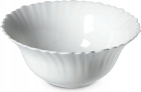 Saláta tálaló Üveg Snack Saláta 15 cm Leveses Tál Fehér