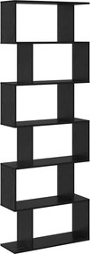 vidaXL Könyvespolc Fekete tölgy 70 x 24 x 193,5 cm Faanyag