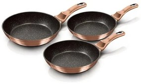 Berlinger Haus Rosegold Metallic Line 3 db-os serpenyő készlet