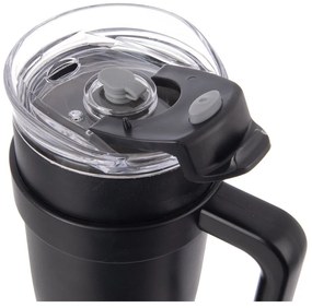 Fekete termobögre szívószállal 1,2 l Termo – Orion