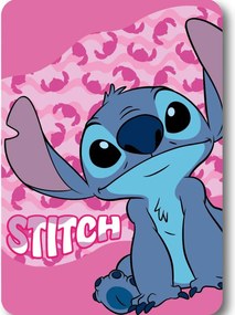 Disney Lilo és Stitch, A csillagkutya Pink Wave polár takaró 100x140cm