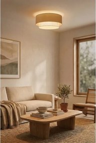 BRILAGI - LED mennyezeti lámpa BOHO ECO 1xE27/10W/230V Ø 40 cm bézs/krém