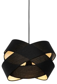 Modern lógólámpa fekete - Cloth