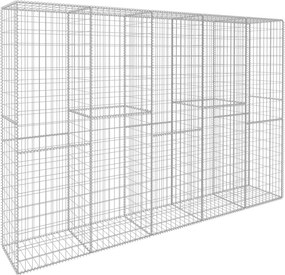 vidaXL horganyzott acél gabion fal fedéllel 300 x 50 x 200 cm
