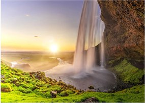 Kép - Seljalandsfoss a barlang mögül (70x50 cm)