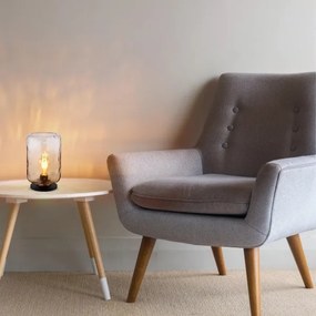 Globo 16046TA - Asztali lámpa DARINA 1xE27/60W/230V barna