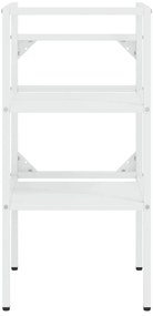 fehér vas fürdőszobai mosdókagylóváz beépített mosdóval